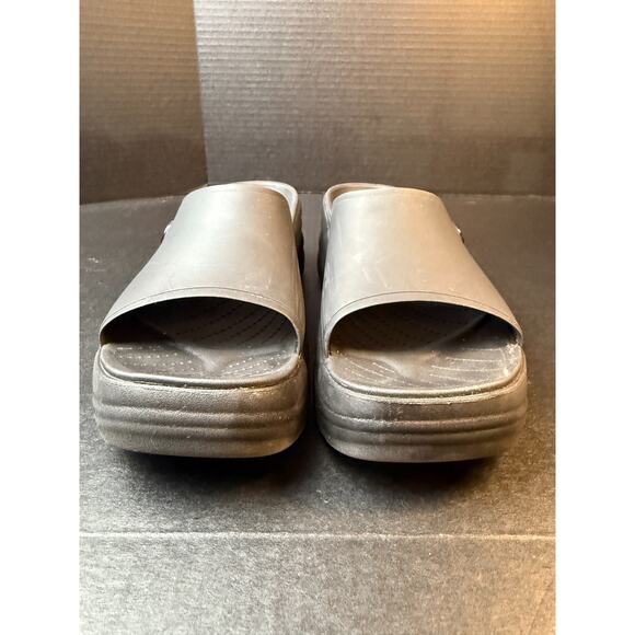 Crocs Skyline Platform Slide Slip On Sandals in Black Women’s Size 8 - Picture 7 of 8
